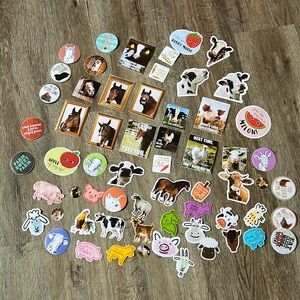 Punny Farm Animal Stickers